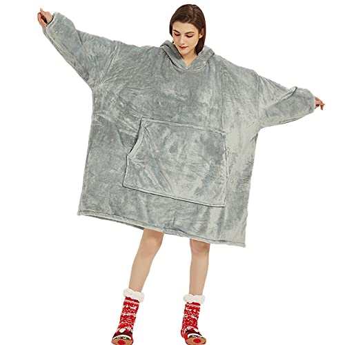 FELOVE Übergroße Hoodie Sweatshirt, Original Decke Sweatshirt, super weiche gemütliche warme komfortable Riesen-Hoodie, Geeignet Kapuzenpullover für Erwachsene, Männer, Frauen, Jugendliche