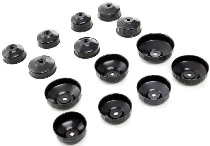 LED LEDS Set da 15 pezzi chiavi a tazza per filtro olio motore auto Smontaggio Rimozione