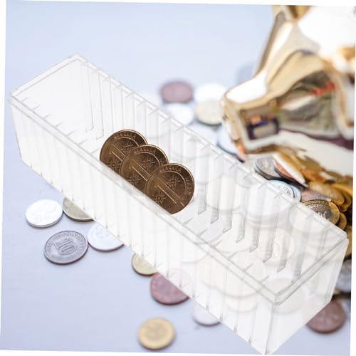 Caja organizadora transparente para 20 monedas miniatura 6