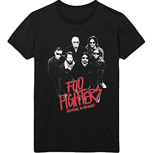 Image of Foo Fighters Medicine at Midnight Photo Official Tee T-Shirt Mens Unisex (Small) Black