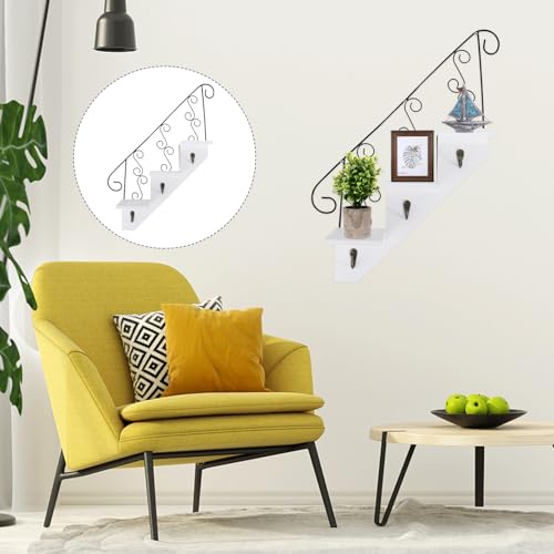 Estante de pared de madera para ahorrar espacio y colgar plantas 7
