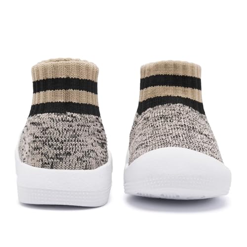 Image of Eashi Baby Boy Girl Non-Skid Indoor Infant Walking Shoes Breathable Warm Elastic Sock Shoes with Memory Sole Protect Toes Outdoor Sneakers