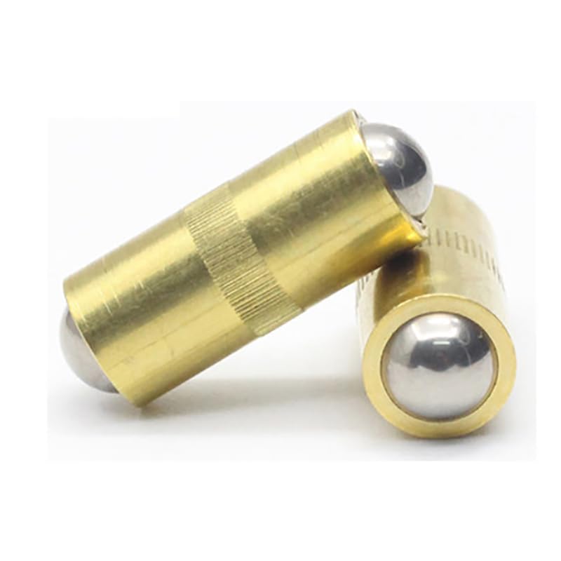 Generic 1pcs M2.5 M3 M4 OSG.F springs press-in copper plunger bolt headless screws set bolts plug knurled screw double head bead - (Dimensions: M2.5)