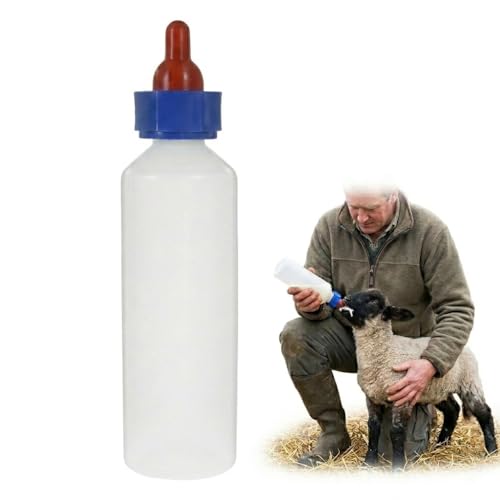 SUPVOX Biberón para Terneros, 500ml con Tetina para Animales