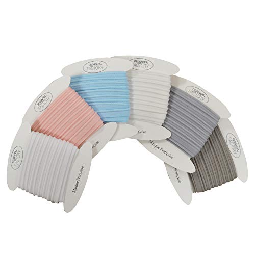 designers-factory Cotton piping - Easy to sew and ideal for enhancing your creations (set of 6 packs (5 metres each), set A)