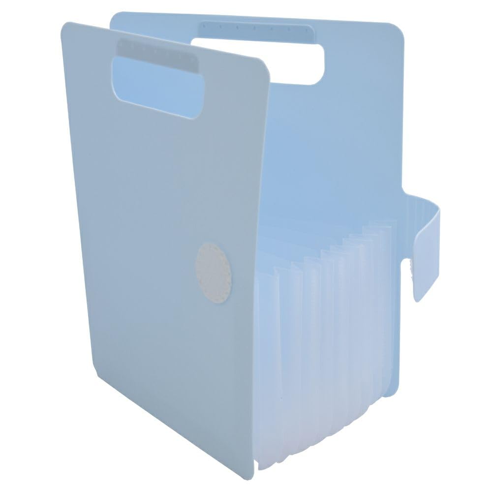 Sakura Komagoma File organaizer By OSS Expanding File Portable Document Paper Bill Receipt Organizer Home College School Office Supplies Letter Size Blue Color
