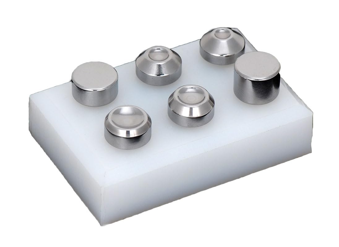 Professional 6Pc die Set Made from Hardened Steel. ¼” Body Length and Standard 187 Shank. Great for Pneumatic and Hand Rivet squeezers.