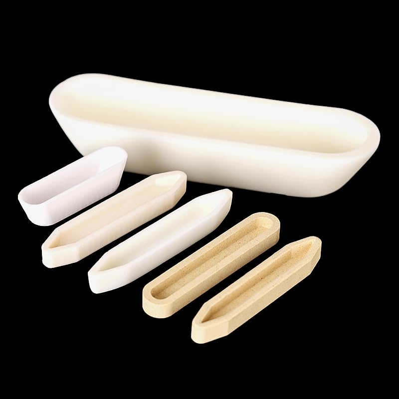 1pcs 99% Alumina Sample Boat for Laboratory and Industrial Analysis - Mullite Type Boat for Metal and Non-Metal Samples(14)