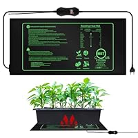 PORFOYO 50W Heizmatte Pflanzen mit Thermostat, WäRmematte Pflanzen, Wärmematte für Sämling Germination, Heizkissen Wärmematte Set für Saatgutstart, Aufzucht, Keimung, Hydrokultur, Züchtung