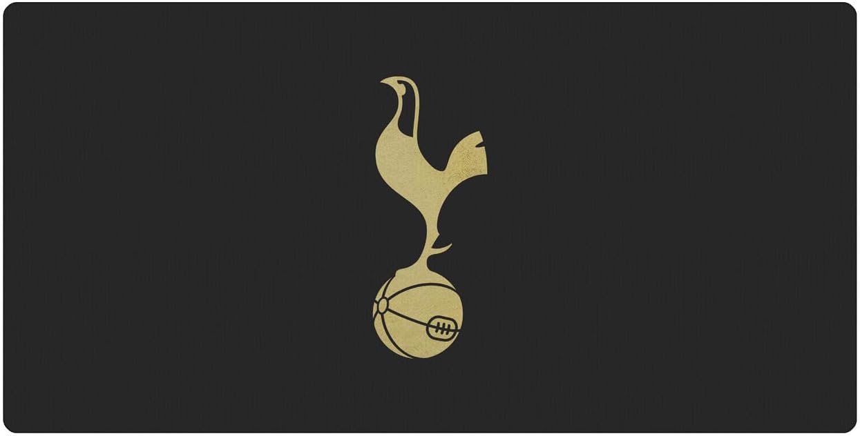 Head Case Designs Officially Licensed Tottenham Hotspur F.C. Black and Gold Logo Art 23.62 x 11.81 x 0.12 inches (600 x 300 mm) - L Gaming Office Desk PC Keyboard Mouse Mat Pad