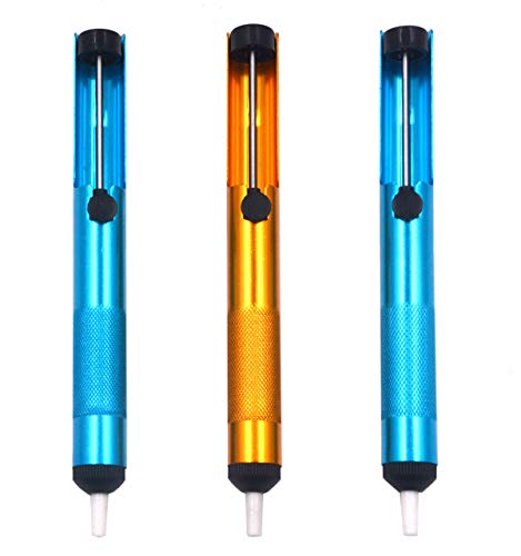 LampVPath (Pack of 3) Solder Sucker Desoldering Pump, Vacuum Solder Sucker Removal Tool