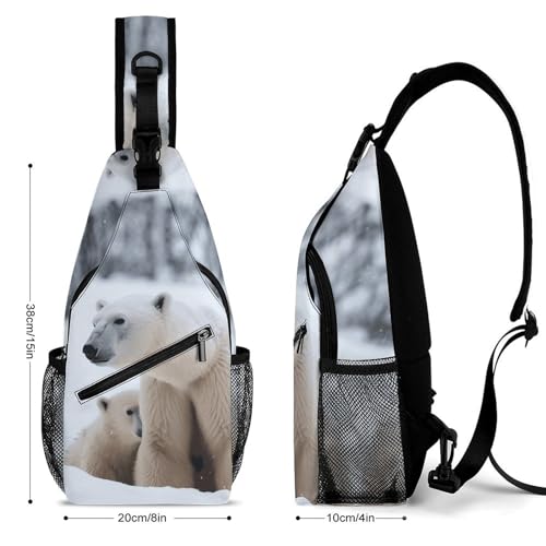 Morrales Pequeño Tipo Sling para Senderismo 38x20 cm miniatura 2