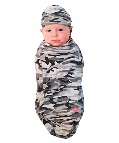 Cozy Cocoon Baby Cocoon Swaddle and Matching Hat, Camouflage, 3-6 Months