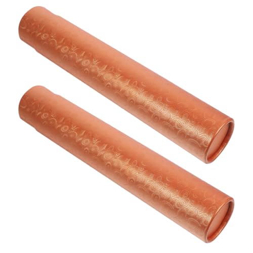 NUOBESTY 2pcs Artwork Tube Hard Mailing Feature Paper Storage Calligraphy Paintings Telescoping Portable