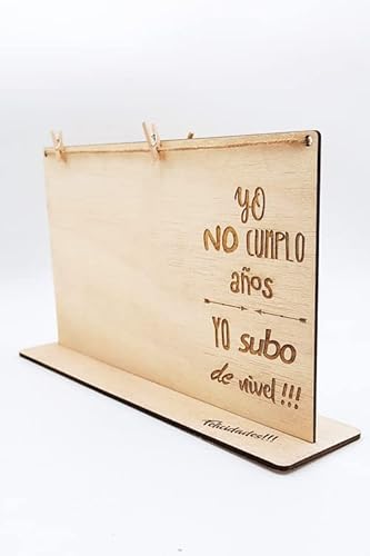 Portafotos cumpleaños-portafotos de madera-portafotos personalizado de madera-portafotos regalo-portafotos de madera para cumpleaños