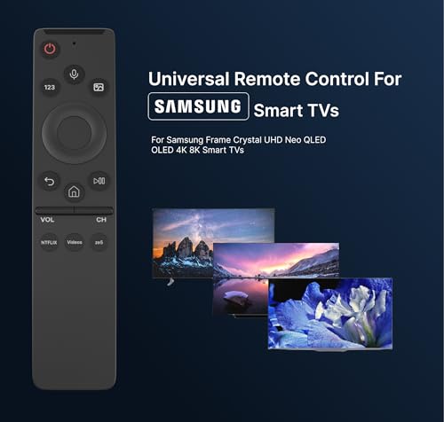 Image of ZdalaMit Bluetooth Voice Command Remote Compatible with Samsung Smart 4K Tv Remote Control of Original BN59-01312F with Samsung Ultra Curved TV Remote Control, LED Android UHD OLED QLED with Hot Keys