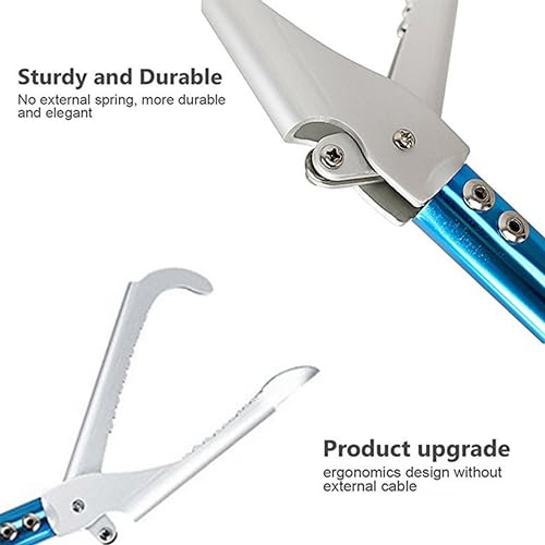 Image of Snake Tong Catcher-Professional Reptile Rescue Grabber Aluminum Alloy with Wide Jaw Locking Mechanism and Comfort Grip for Safe Rattlesnake Control and Removal Tool (39inch Snake Tong)