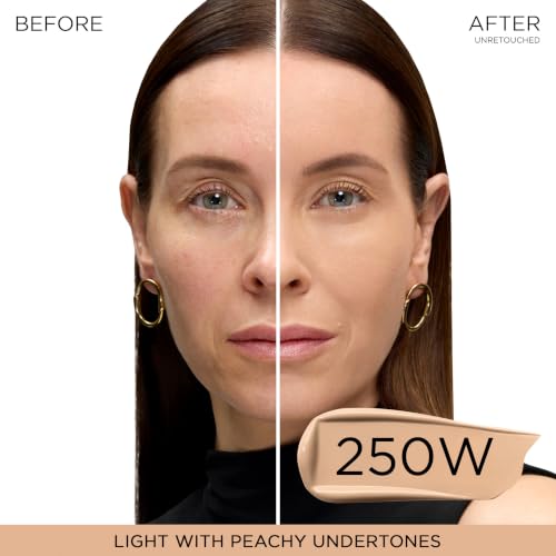 Image of Lancome Teint Idole Ultra Wear Natural Matte Foundation- Longwear, Medium-Full Coverage, Natural Finish, Waterproof & Hydrating - 250W (Light to Medium Skin with Warm /Peachy Undertones), 1 Fl Oz