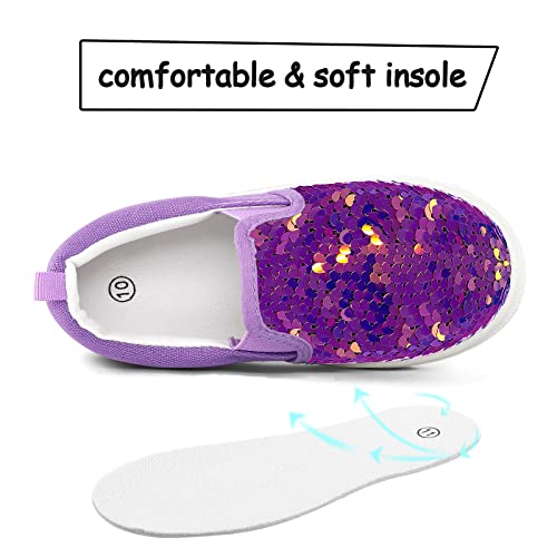Image of K KomForme Toddler Sneakers for Girls Boys Slip On Canvas Walking Shoes | Lightweight, Comfortable