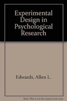 Hardcover Experimental Design in Psychological Research Book