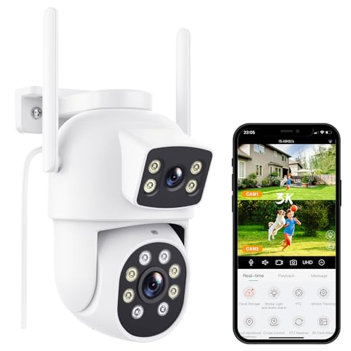 El Mejor Listado de Camaras de Vigilancia Ip comprados en linea. 42 Reobiux Camara de Seguridad Exterior, 4K/8MP Camaras de Seguridad con Doble Lente, Visión Nocturna Color, Seguimiento Automático, Detección de Movimiento, Grabación 7/24, IP66,...