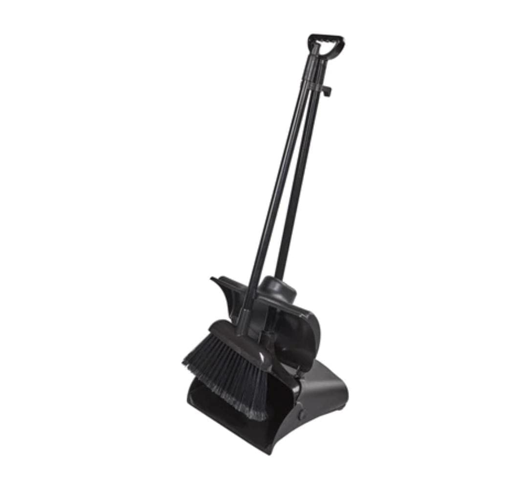 Shoppers Hub PNQ Plastic Dustpan with Broom for Ideal Heavy Duty Use in Homes, Hotels, Restaurants and Public Places (Color Options - Grey and Black) (Black) (B0B2S3YXLJ) Amazon Price History, Amazon Price Tracker
