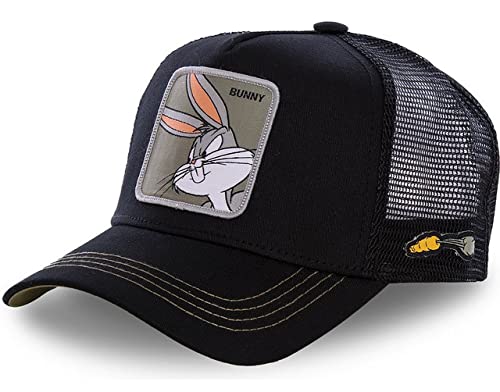Gorra Trucker Unisex Ajustable Bunny Negro