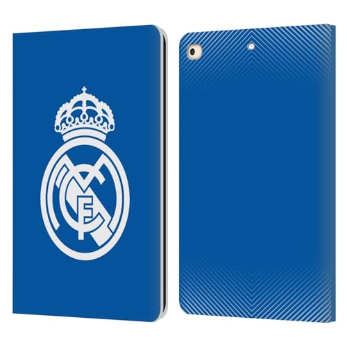 Coque iPad 9.7 Real Madrid premium en cuir bleu haut de gamme