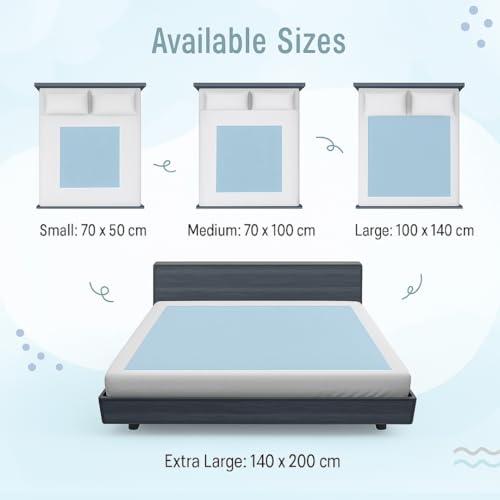 MiniWonders Mini Wonders Dry Sheet Set of 2 - Pink & Blue | Waterproof Baby Bed Protector | Quick Dry Reusable Mat for Newborns | Soft & Absorbent - Image 3 thumbnail