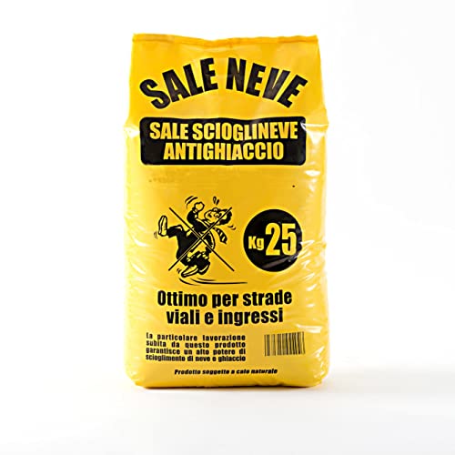 Centro Natura & Pet shop Sale Disgelo Sciogli Ghiaccio Neve Velocemente su Strade Vialetti Parcheggi Antighiaccio Scioglineve Confezione 25kg