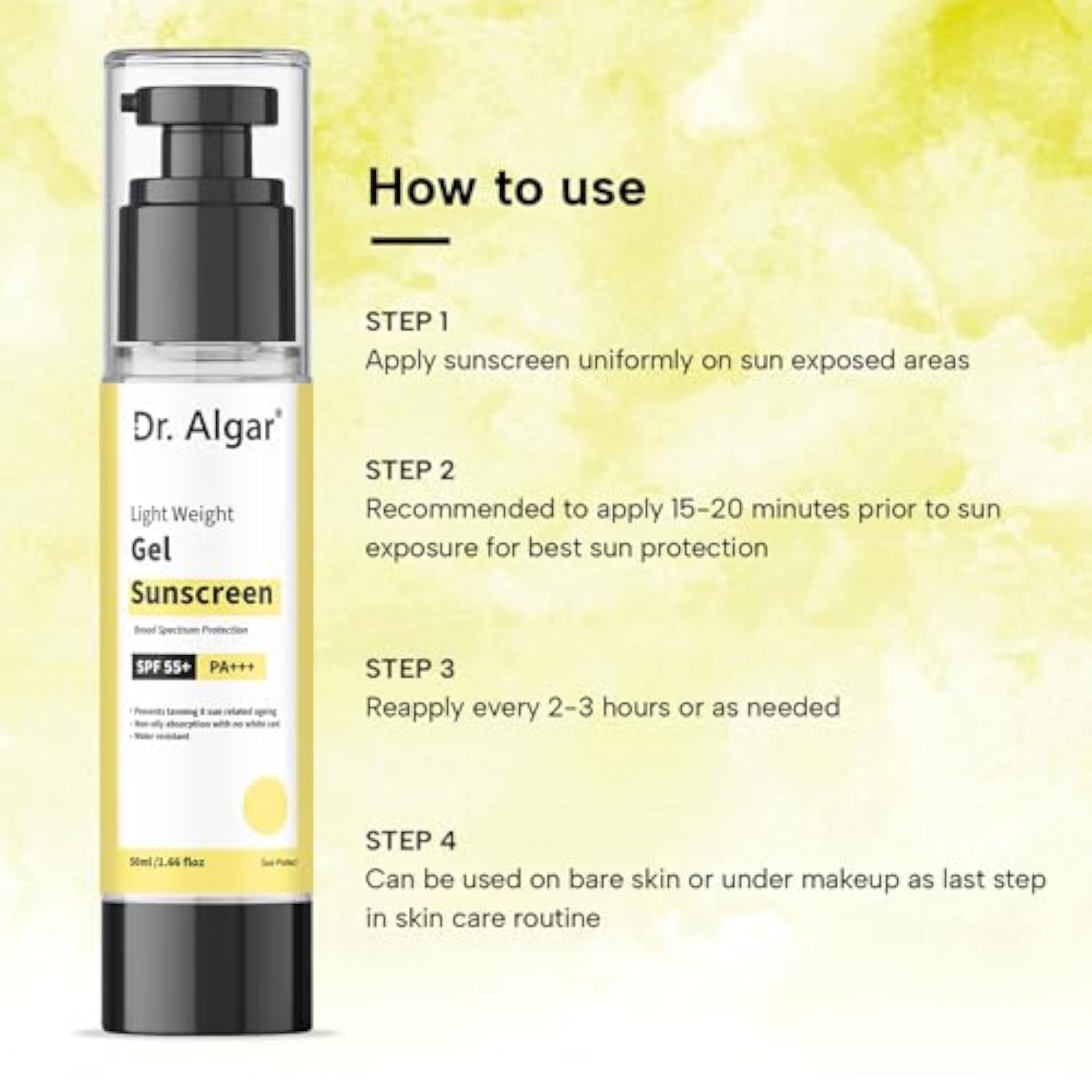 Sunscreen and Kojic Acid Face Serum, Skin Brightening Combo