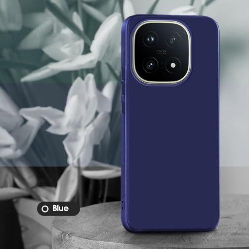 Image of Back Cover for iQOO 15 5G | Full Camera Protection | Premium Liquid Silicon Case | Flexible Bumper Case for iQOO 15 5G (Blue)