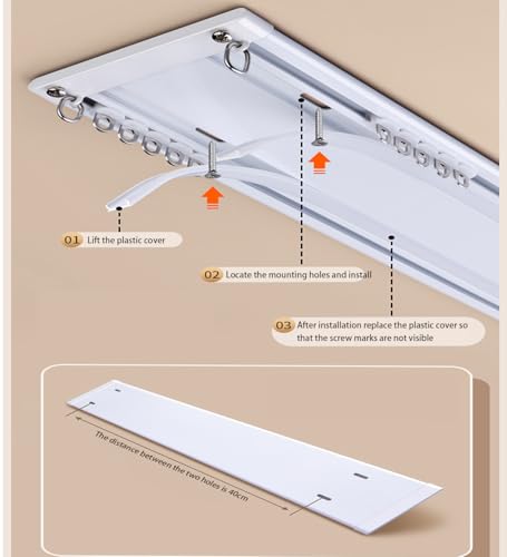 Barre double en aluminium solution gain de place pour studio - 3