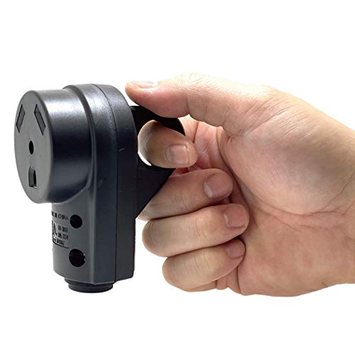 Sintron Nema Tt-30R Straight Blade Receptacle, Ergonomic Handle, Diy Rewirable, For Rv Camper Travel Trailer, 125 Volt 30 Amp 3 Pole 3 Wire, Etl Listed, Heavy Duty Spec Industrial Grade. #TOP6