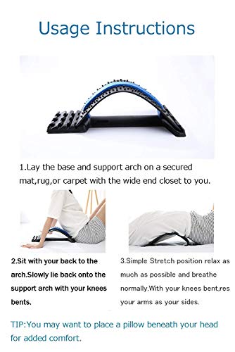 Magic Back Support Dclub Multi-Level Stretching Device, Lumbar Support Massager, Spinal Pain Reliever for Muscle Pain Relief