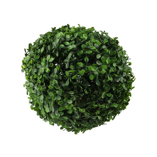 BEAZOOM Boule d'herbe artificielle en plastique de 18 cm pour jardin, aménagement paysager, magasin, vitrine, météo