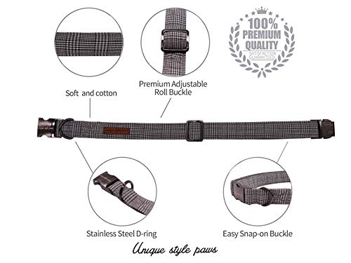 Unique Style Paws Hundehalsband Fliege Halsband Verstellbare Halsbänder oder Hundeleinen für Hunde und Katzen Klein Mittelgroß Groß