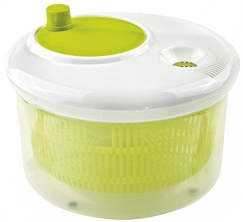 Space Home - Centrifugadora/Escurridor para Ensalada y Vegetales - Spinner para Verduras - Ø 22 x 15 cm - Verde