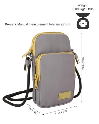 GOX Crossbody Bag for Women Small Size Cell Phone Wallet Purse for Travelling， Travel Purse Shoulder Bag2