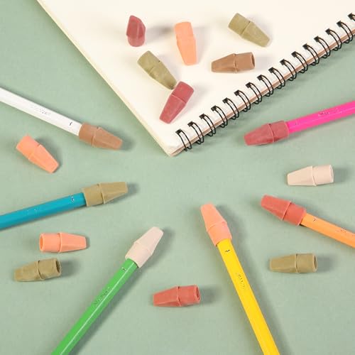 Image of Mr. Pen- Pencil Erasers Toppers, 120 Pack, Colorful, Latex Free, No Smudge | Mr Pen Erasers for Pencils