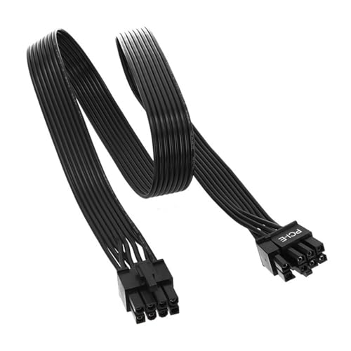 JZK 60CM Cable alimentación para GPU 8 Pin, Cable Adaptador 8 Pin Macho a PCIe 6+2 Pin Macho, Cable alimentación para Tarjeta gráfica para Corsair/Thermaltake/ARESGAME Alimentation modulaire