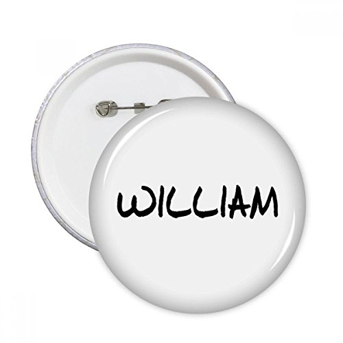 Badge bouton WILLIAM pour customiser un sac d'école ou une veste en jean tendance