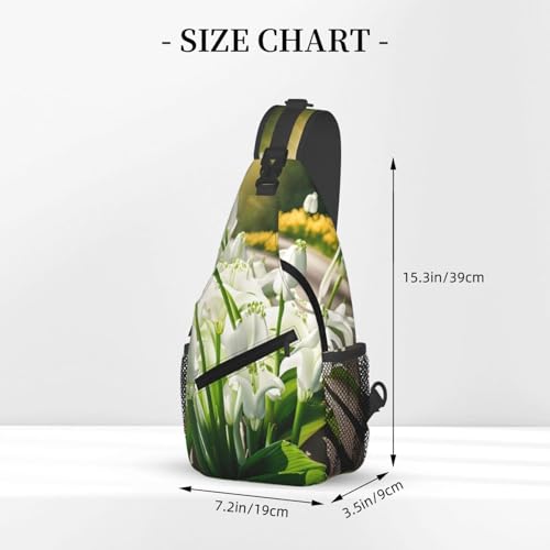Mochila cruzada MyPiky Bell con diseño de orquídea miniatura 3