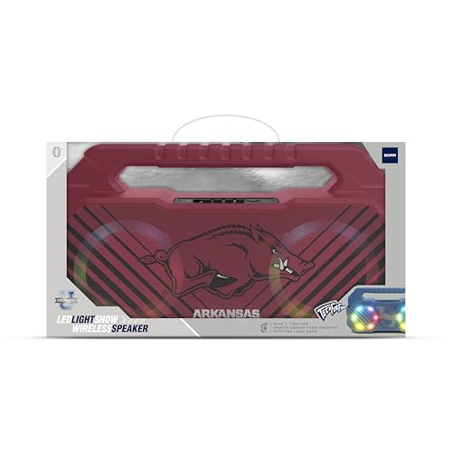 Image of SOAR NCAA Wireless Boombox Speaker, Arkansas Razorbacks