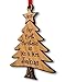 Our First Christmas As Mr and Mrs Tree Ornament Personalized 2014 Christmas Tree Laser Engraved Wood Newlywed Just Married Couple Wedding Gift