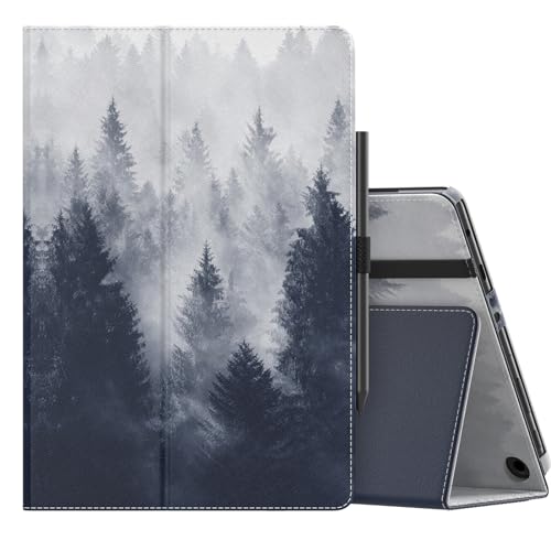 Image of MoKo Case Fits All-New Kindle Fire HD 10 & 10 Plus Tablet (13th /11th Generation, 2023 /2021 Release) 10.1 inch - Slim Folding Stand Cover with Auto Wake /Sleep, Gray Forest