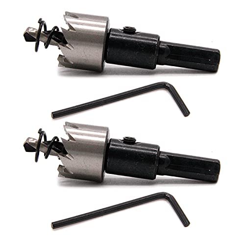 Hetkrishi 2pcs Hole Saw Kit,18mm 0.71" HSS Drill Bit Hole Saw Cutter for Metal,Steel,Iron,Alloy (B0C3WB68LB) Amazon Price History, Amazon Price Tracker