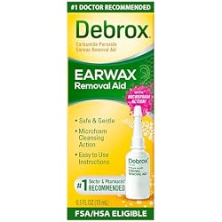 1 of Debrox Ear Wax Removal Drops, Gentle Microfoam Ear Wax Remover with Carbamide Peroxide, 0.5 Fl Oz