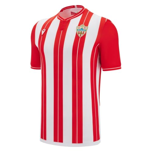 Maillot De Match Domicile Adulte UD Almeria (FR/ES, Alpha/Lettres, M, Taille Normale, Taille Normale, Rouge)