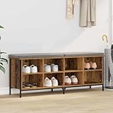 Grand espace de stockage Générique Cabinet à Chaussures avec étagère Bois Ancien 131 x 35 x 50 cm,Produits ménagers,Rangement & Organisation,Rangements pour armoires à vêtements,Marron,23.22 KG,881310